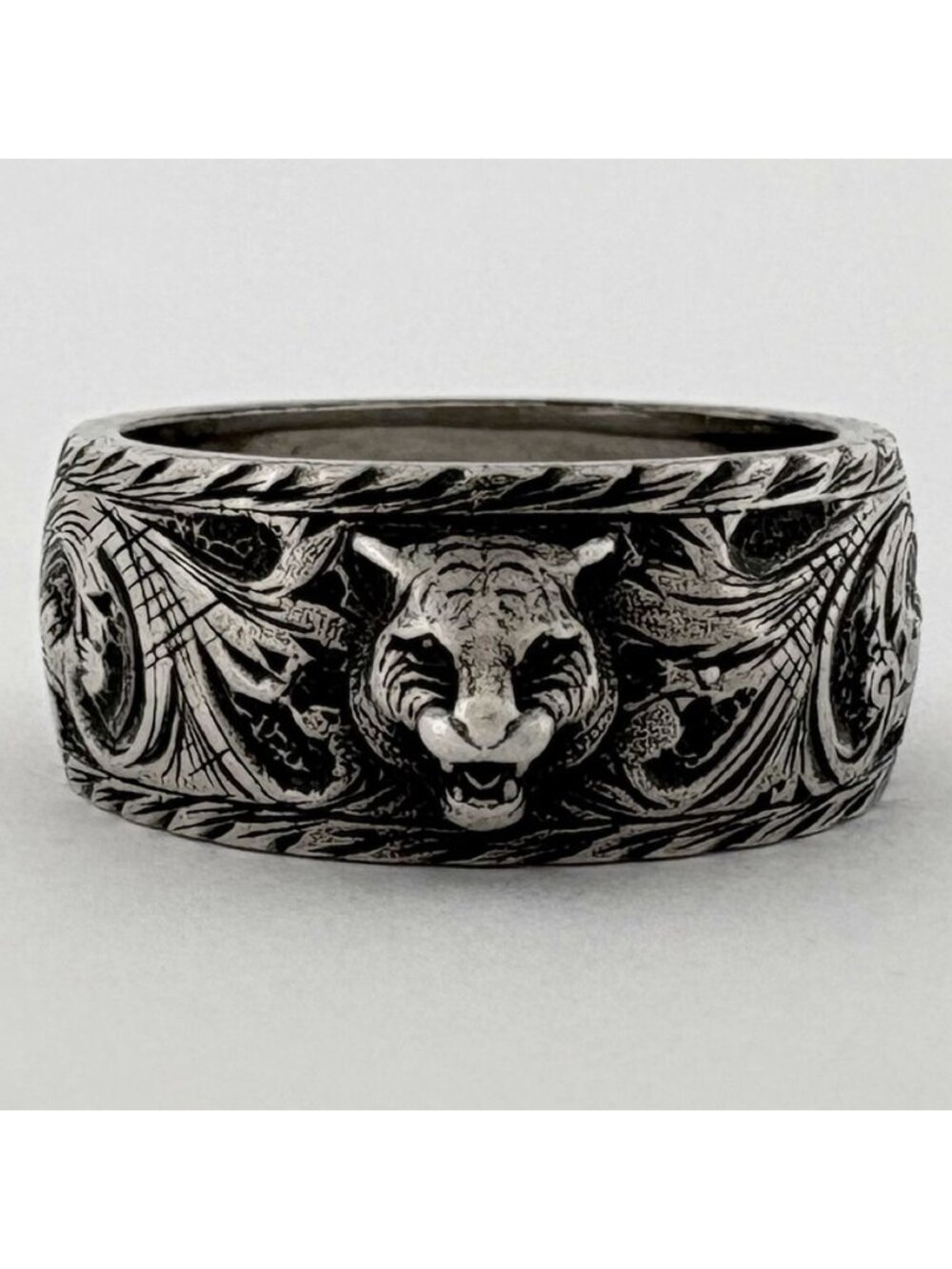 Gucci Tiger Head Ring 925 Sterling Silver - Picture 2 of 4
